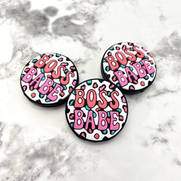 Boss Babe Silicone Focal Beads | Girl Boss Female Power Bulk Loose Silicone Beads for DIY Crafts