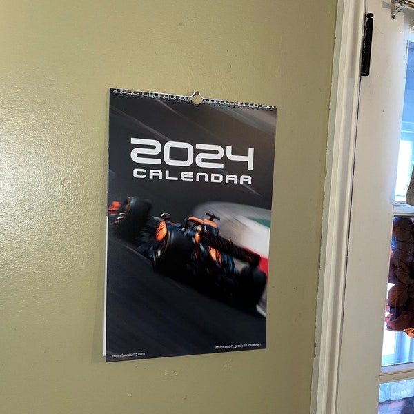 2024 F1 Wandkalender | Formel 1 Kalender 2024 | F1 Valentinstag Geschenk