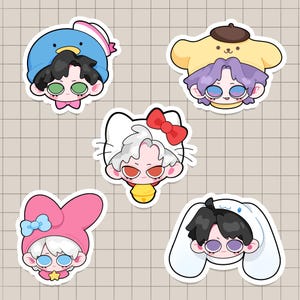 FREE SHIPPING | Love and Deepspace Stickers | Sylus, Caleb, Rafayel, Zayne, Xavier and Zayne