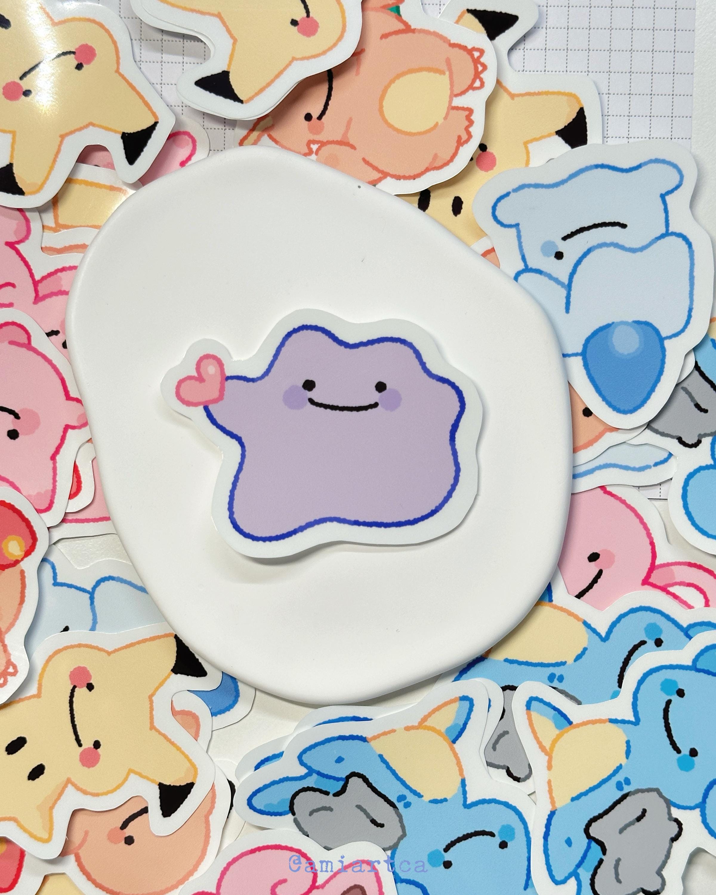 FREE SHIPPING | Ditto as Pokemon Stickers | Jigglypuff, Mimikyu, Ditto ...