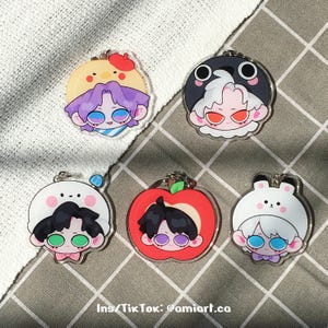 FREE SHIPPING | Love and Deepspace Keychain | Sylus, Caleb, Rafayel, Zayne, Xavier and Zayne
