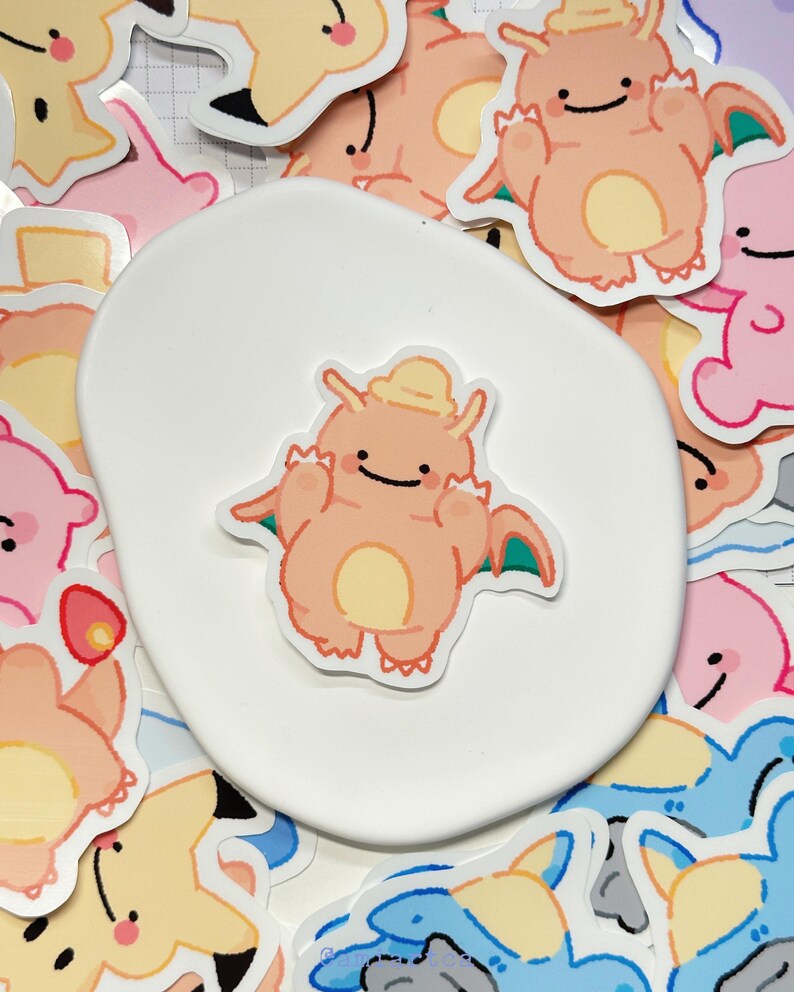 FREE SHIPPING | Ditto as Pokemon Stickers | Jigglypuff, Mimikyu, Ditto ...