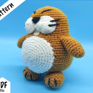Monty Mole Crochet Pattern - Super Mario inspired - PDF File