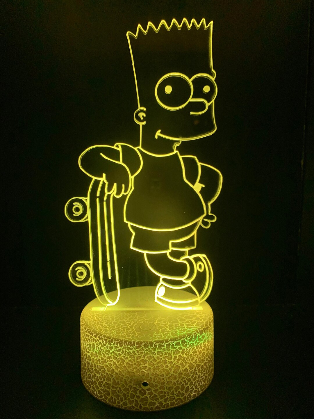 Lampe 3D Bart Simpson Dessin animés idée cadeau Noël Etsy France