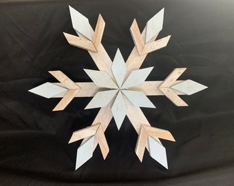 Handmade Wooden Snowflake