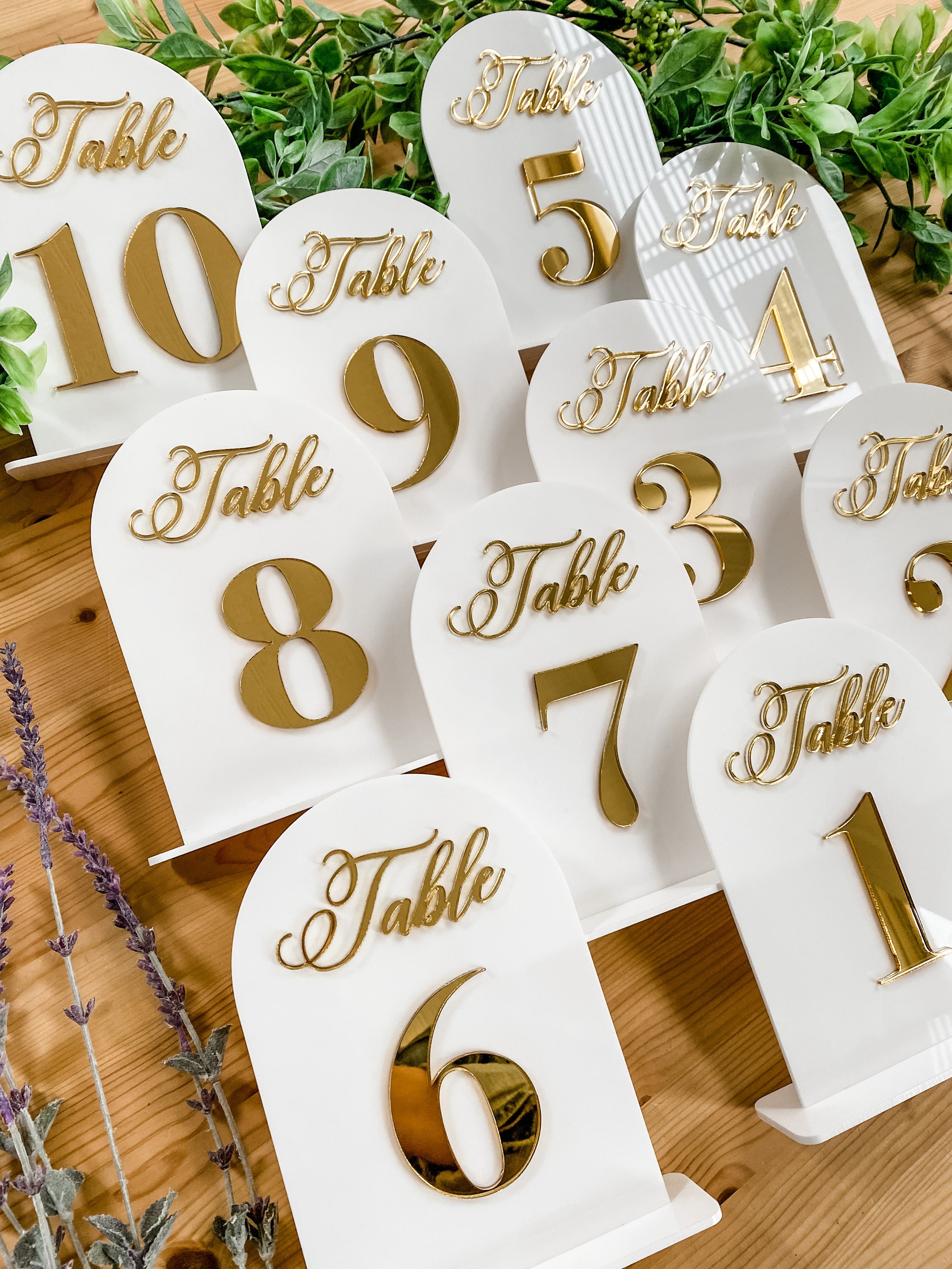 Buy Digital SVG Arched Table Numbers / Table Number SVG / Arched Online