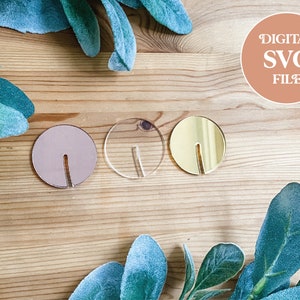 Digitale SVG Laser Cut Drink Tags / Laser Cut Drink Tag / Laser Cut File / Glowforge SVG / Acryl Drink Tag