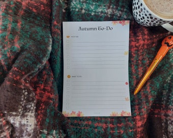 Autumn To Do List Printable | Bucket List Digital Download | Fall Digital To Do List, A4, A5, Instant Download
