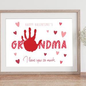 Feliz Vovó dos Namorados / Corações / Presente dos Namorados / Arte com impressão à mão / Criança para impressão / Lembrança BabyDIY / BAIXAR e Imprimir