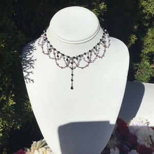 Lavender Gothic Grunge Choker