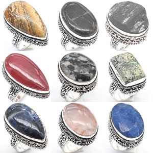 Wholesale Bulk Rings Lot Sale German Silver Plated Rings, Handmade Jewellery Ring, vintage Rings, bulk rings, Mix Lot Rings