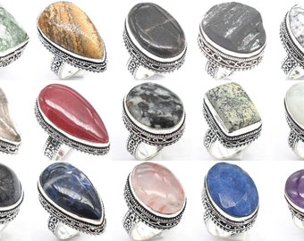 Wholesale Bulk Rings Lot Sale German Silver Plated Rings, Handmade Jewellery Ring, vintage Rings, bulk rings, Mix Lot Rings