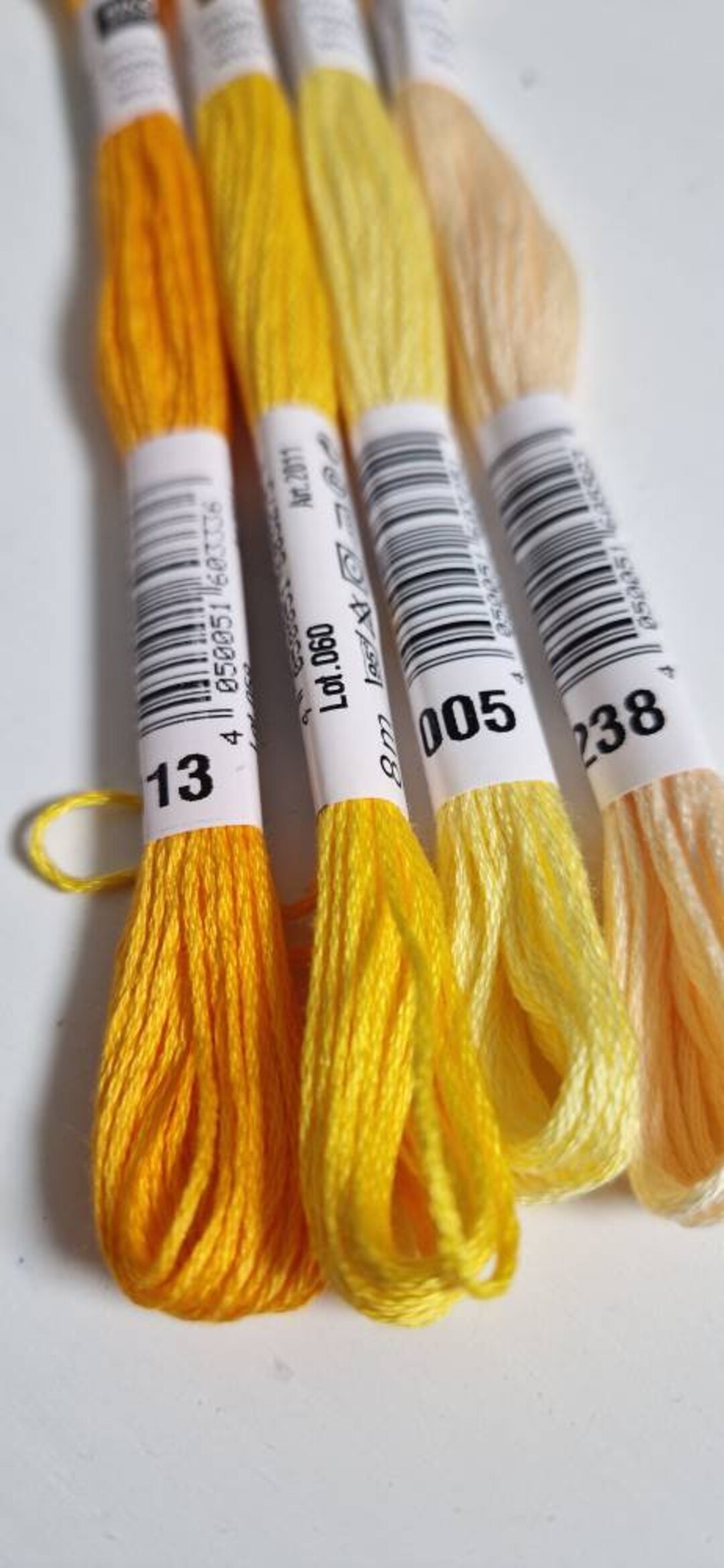 Embroidery Thread Yellow Embroidery Thread Set Modern Etsy