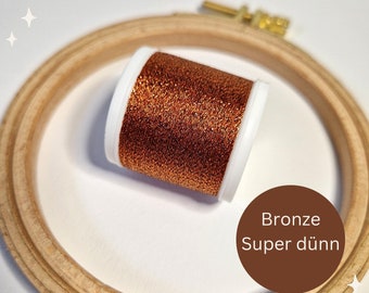 Embroidery thread bronze glitter, embroidery thread set, modern embroidery, modern embroidery yarn, cross stitch yarn, metallic yarn