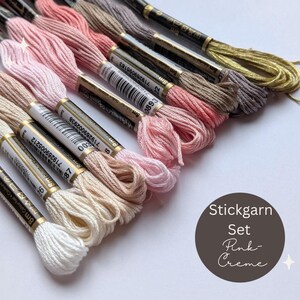 Stickgarn Rosa-Beige, Modern Embroidery, Anchor, Kreuzstich, Qualität, Creme, Gelb, Frühlingsgarn