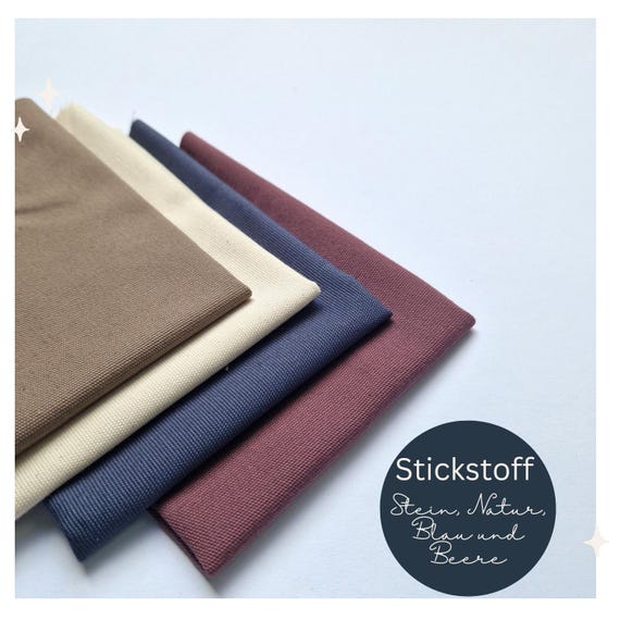 STOFF zum STICKEN, Stickstoff, Leinen, Modern Embroidery Stoff