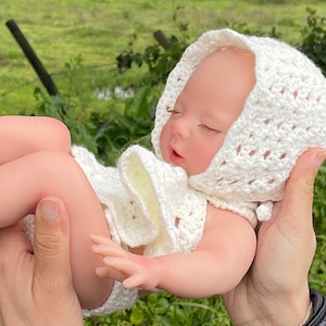 Bambola reborn in silicone a corpo intero che beve e bagna – Lílian, bambina prematura di 34 cm, 1,3 kg, realistica e realistica, adatta al bagno, regalo ideale per bambine