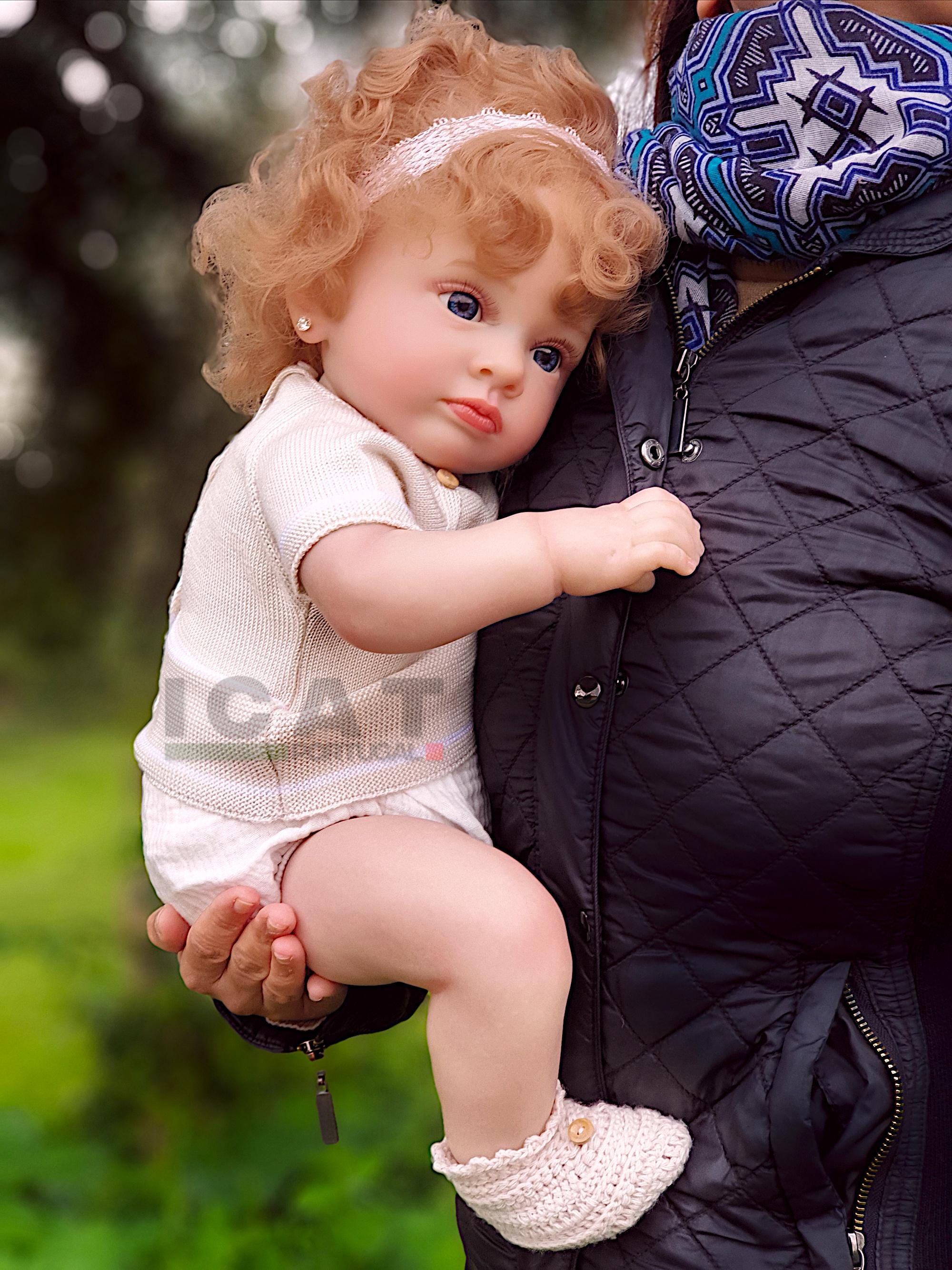 Hair Reborn Baby Girl Toddlers 55cm Cuddly Mila Reborn Toddler