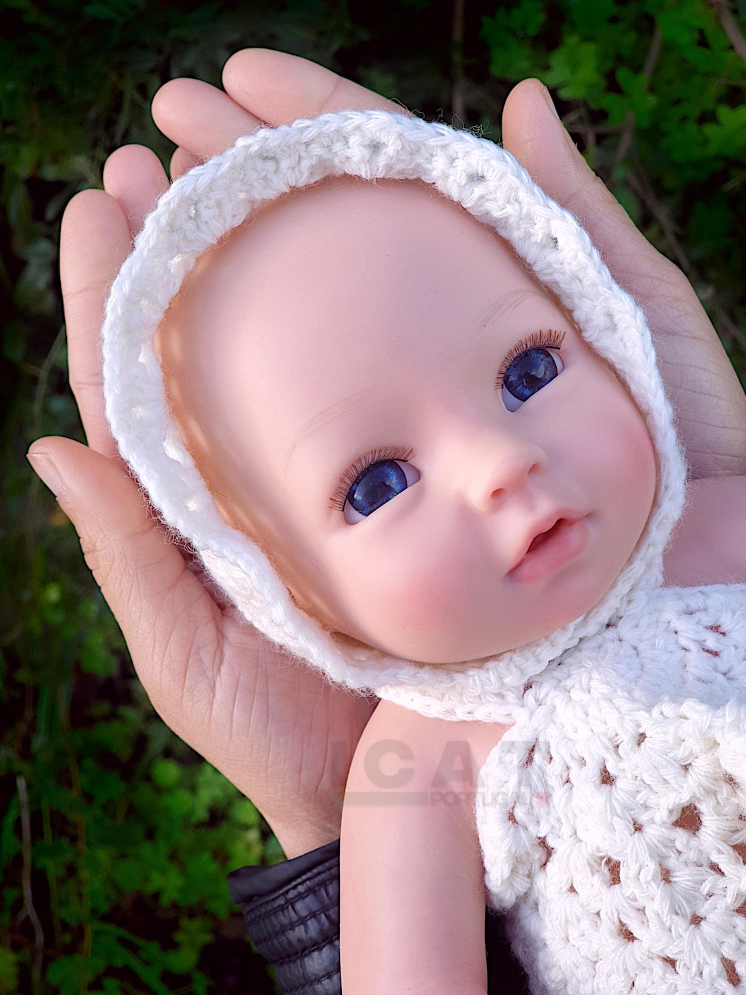 Bebê Reborn Menina Corpo Inteiro Silicone Catarina, 34 cm, Mini