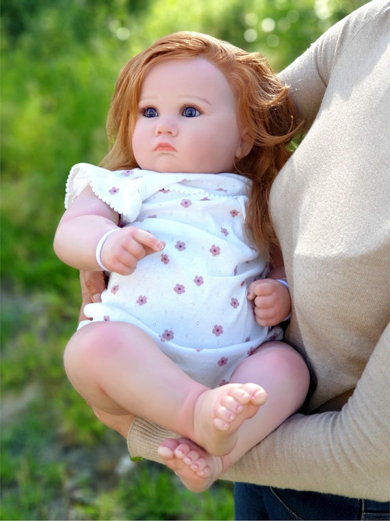 Reborn Baby Doll Weighted 4kgs 8.8lbs Heavy Floppy Head Soft Vinyl Cloth Body 3D Skin Lifelike Realistic 24 Toddler Birthday Gift Etsy