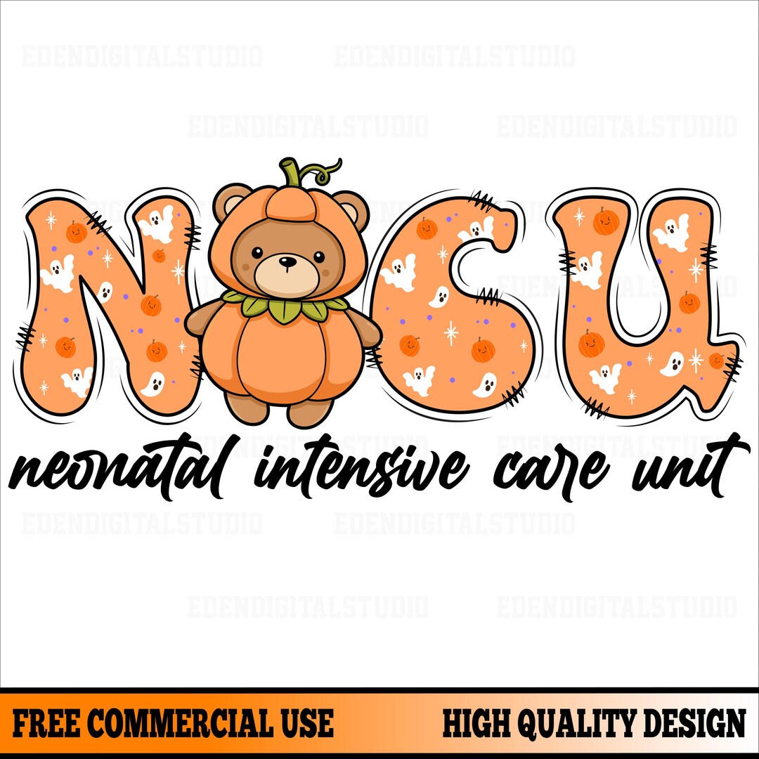NICU Halloween PNG Neonatal Intensive Care Unit Cute Pumpkin Bear ...