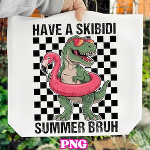 Funny T Rex Summer PNG, Cool Dinosaur with Flamingo Float, Tropical Beach Vacation Dino Design, Kids Pool Party Shirt Sublimation File