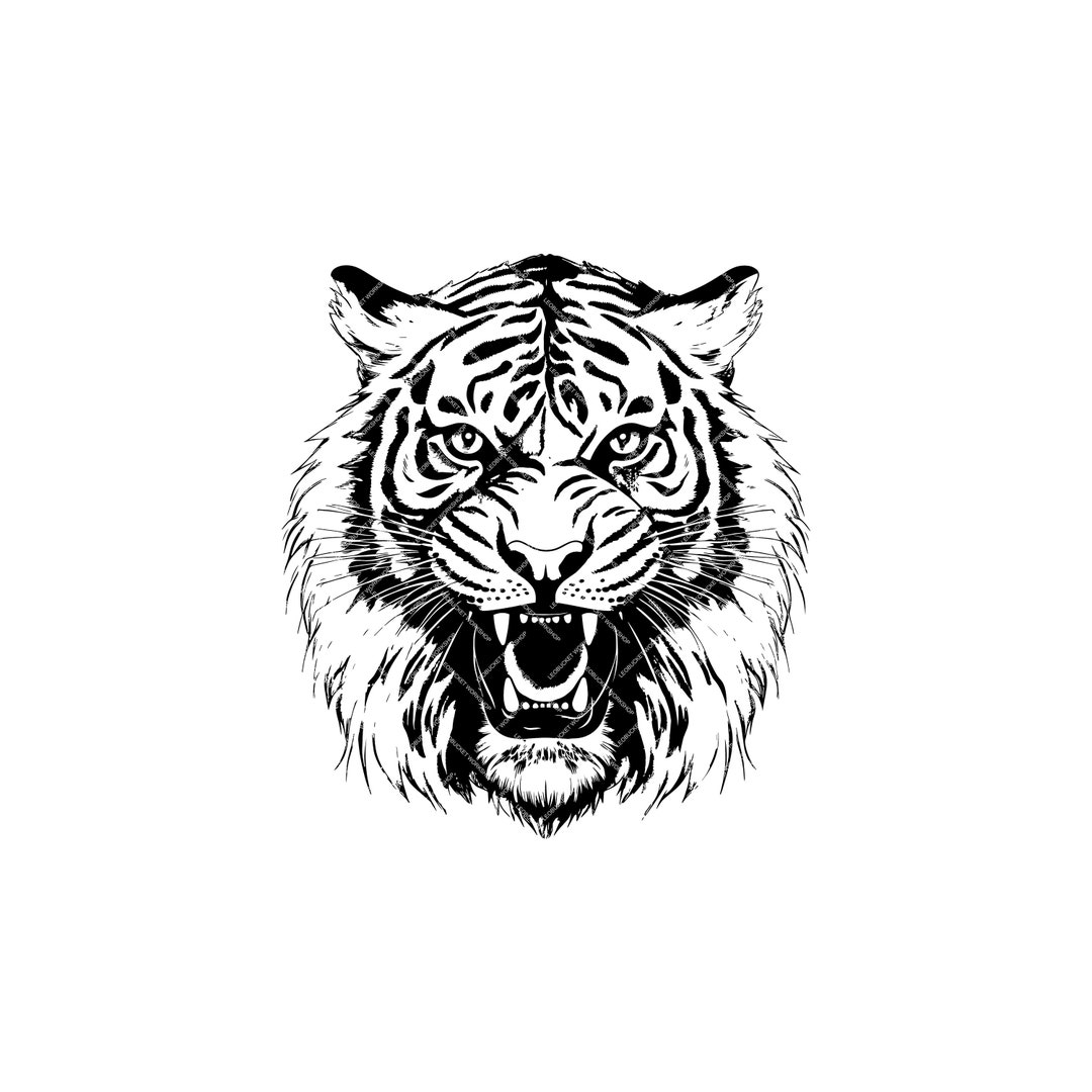 Cricut Cut Machine Tiger SVG DIY Crafting Digital Download for Car