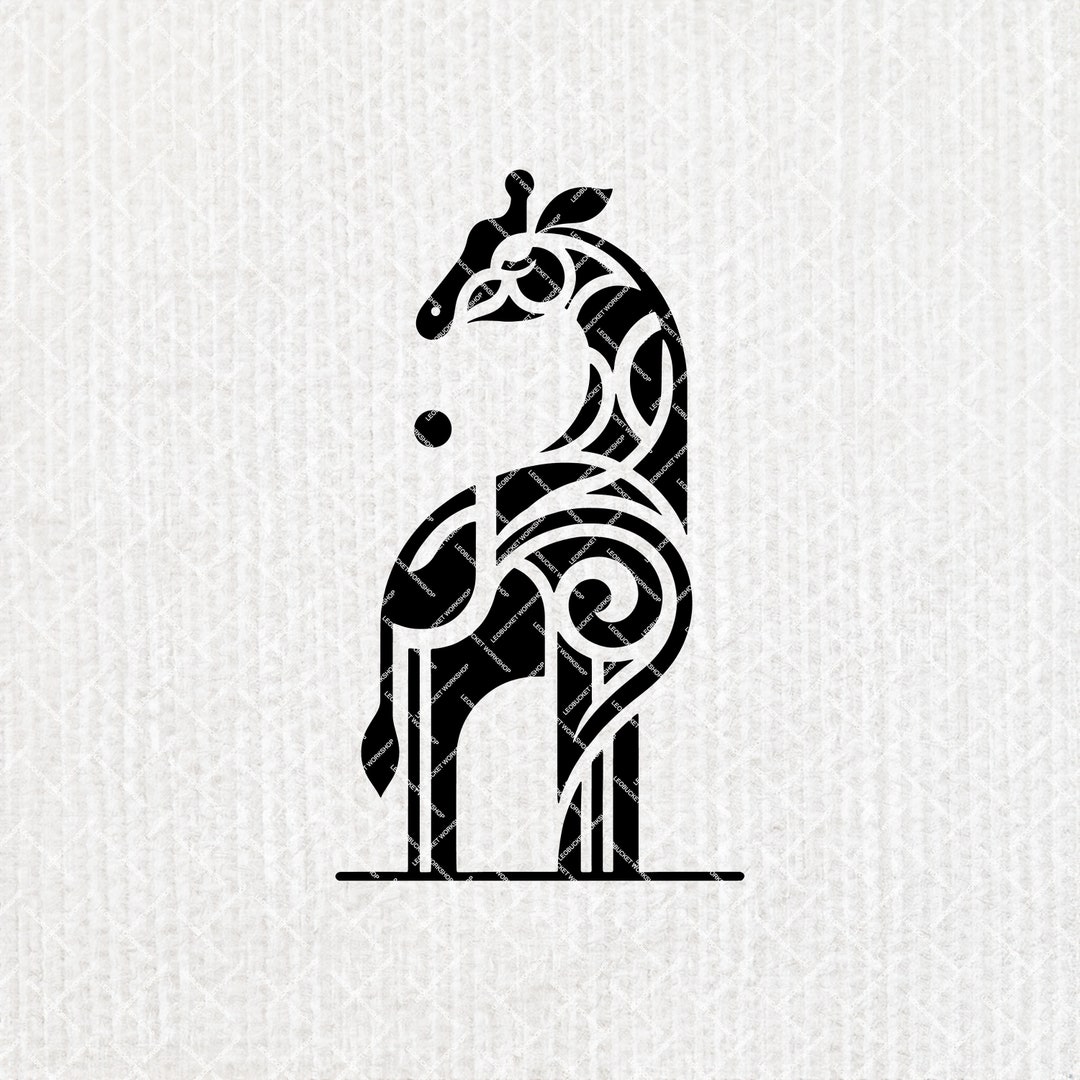 Minimalism Giraffe SVG Highquality Digital Vector for Cricut, Car