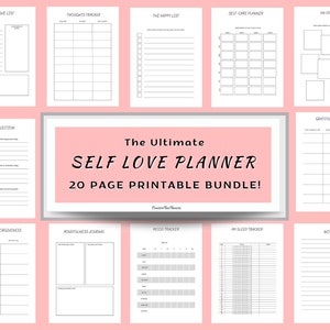 Selfcare Journal Tracker, Self Care Checklist, Self-Care Planner, Wellness Planner, Daily Wellbeing, Mindfulness Mental Health Kit A4 A5 PDF