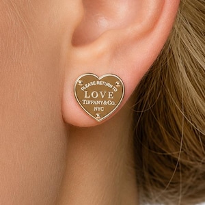 tiffany heart necklace and earrings