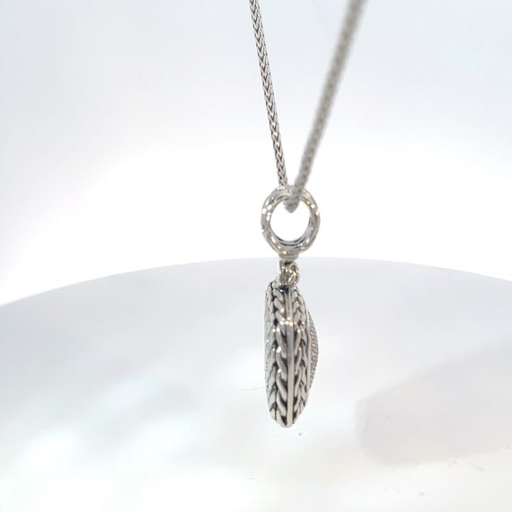 Vintage John Hardy Diamond Pave Necklace in Sterl… - image 3