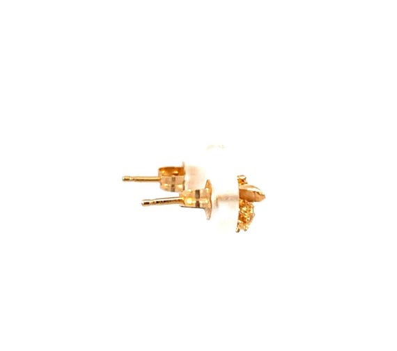 Authentic 14kg Yellow Gold Bumble Bee Stud Earrings for Girls - 0.8g View 5