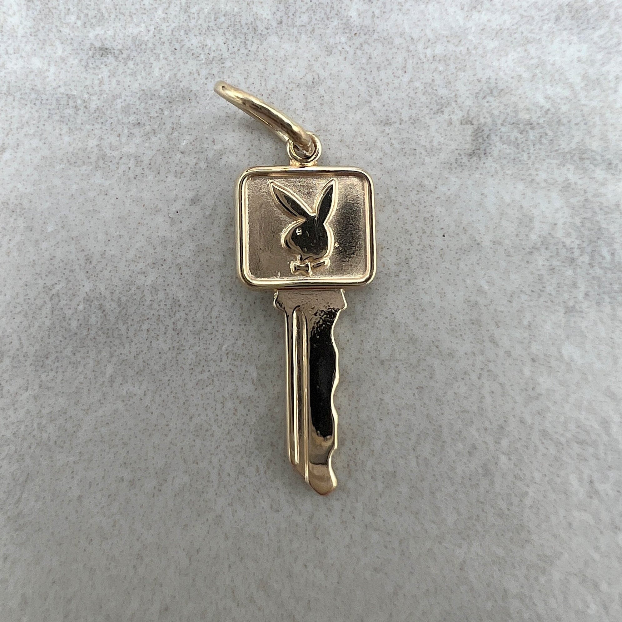 Vintage Playboy Bunny Key in 14k Yellow Gold Etsy