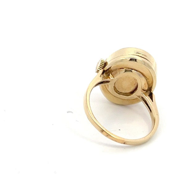 Vintage Tissot Watch Ring in 14k Yellow Gold - image 5