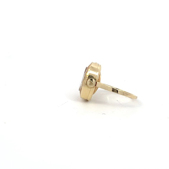 Vintage Tissot Watch Ring in 14k Yellow Gold - image 3