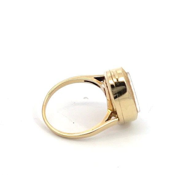 Vintage Tissot Watch Ring in 14k Yellow Gold - image 4