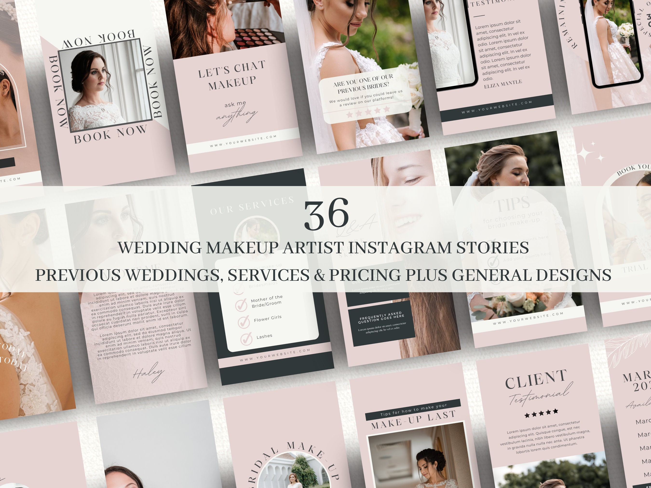 Wedding Makeup Artist Instagram Posts, Bridal MUA Social Media, Beauty ...