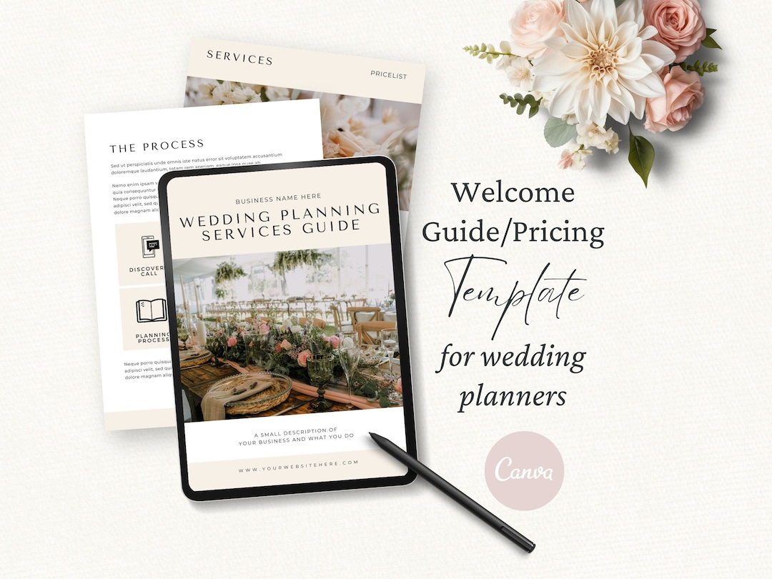 Wedding Planner Pricing Guide Template, Wedding Client Collections Pack