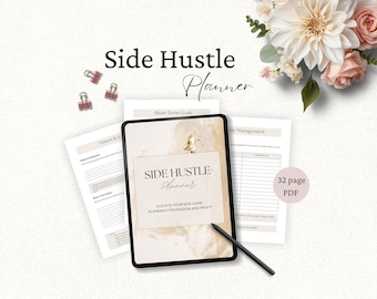 Planificador de negocios secundarios, Cuaderno de trabajo imprimible para iniciar un negocio, Planificador de objetivos empresariales, Vendedor de Etsy, Planificador de negocios desde casa, Plan de propuesta,