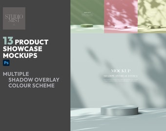 13 Product Showcase Mockup Bundle | Branding template | PSD files Canva compatible | Minimalist Branding Poster Mockup | Buy 2 get 1 free