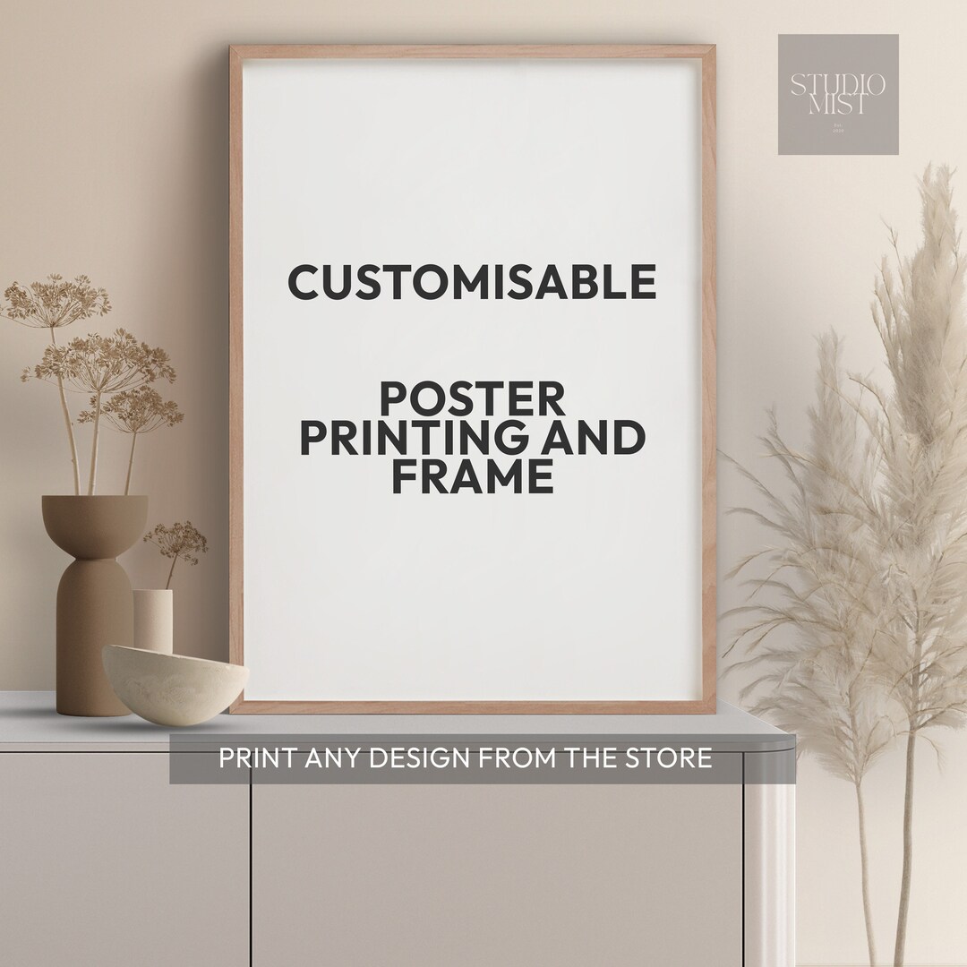 Poster and Frame Service Fantasy Art Poster Minimalist Etsy