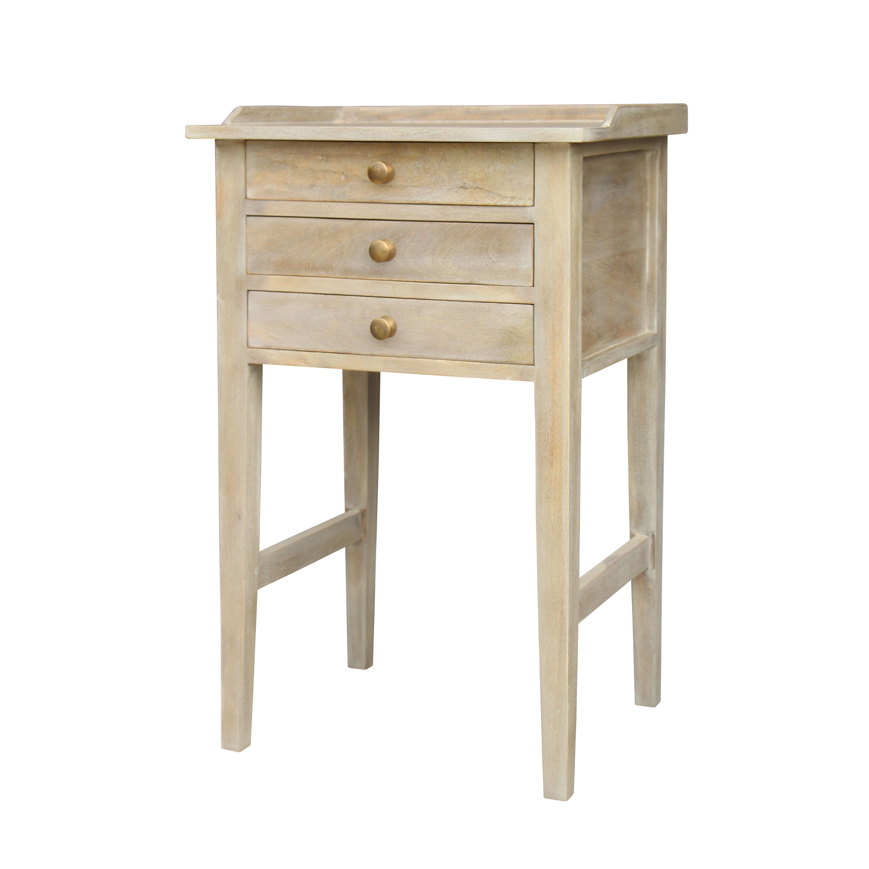 French Style Side Table Bedside Table 3 Drawers Nightstand Etsy UK