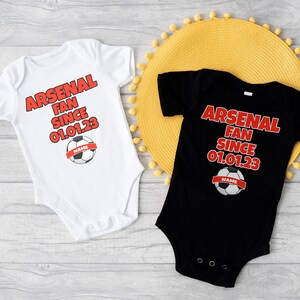 Personalised arsenal baby grow cheap