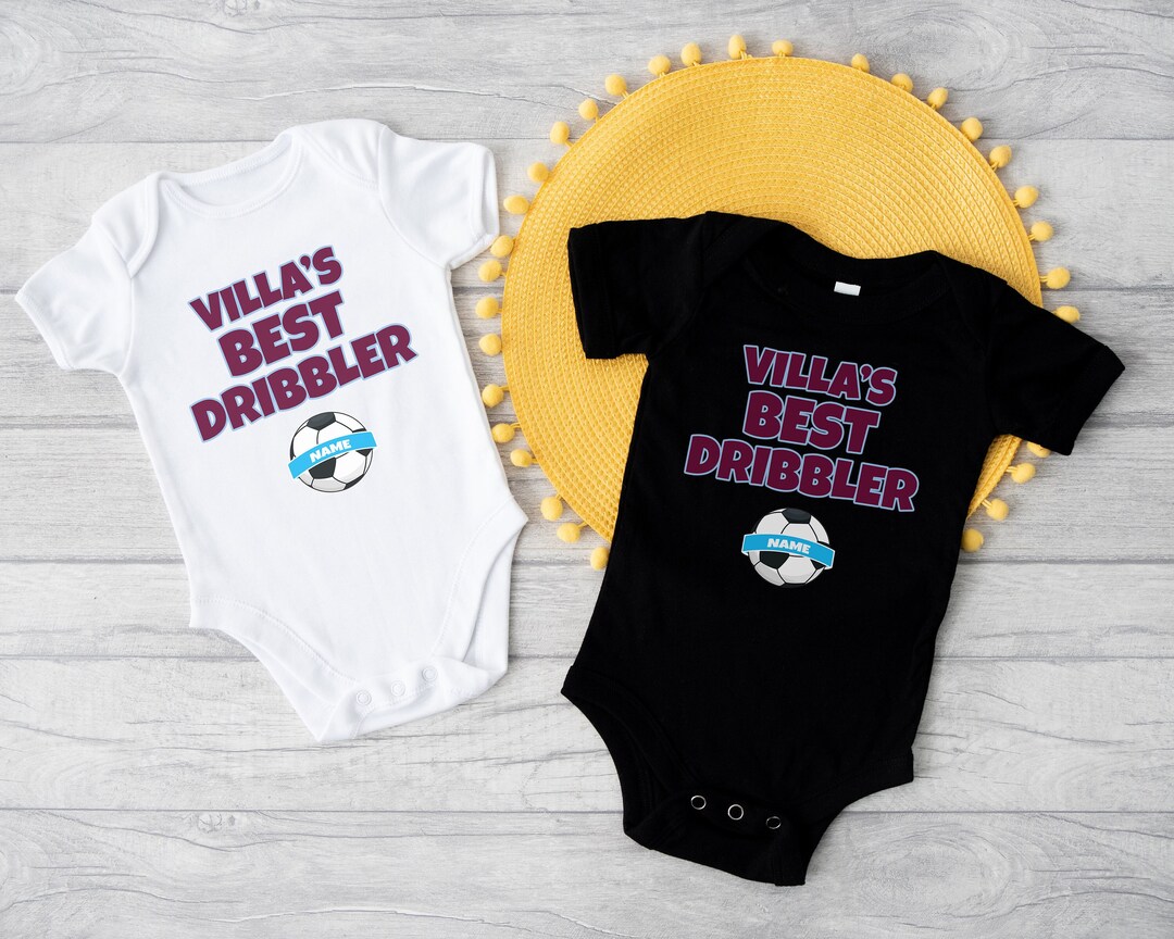 Aston Villa Baby Grow Aston Villa Baby Bodysuit Aston Villa Baby Vest