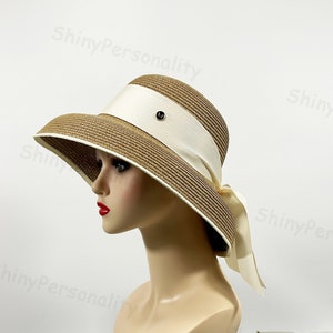 Hepburn Wind Ladies Sun Hat / Seaside Vacation Girls Sun Hat / Sunscreen Sun Hat / Beach Big Eaves Hat / To Her Gift / Outdoor Leisure Cap