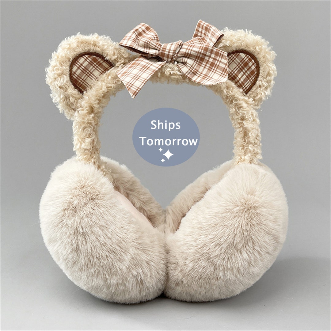 Bear Ears Earmuffs / Bow Earmuffs / Girls / Windproof Etsy Canada