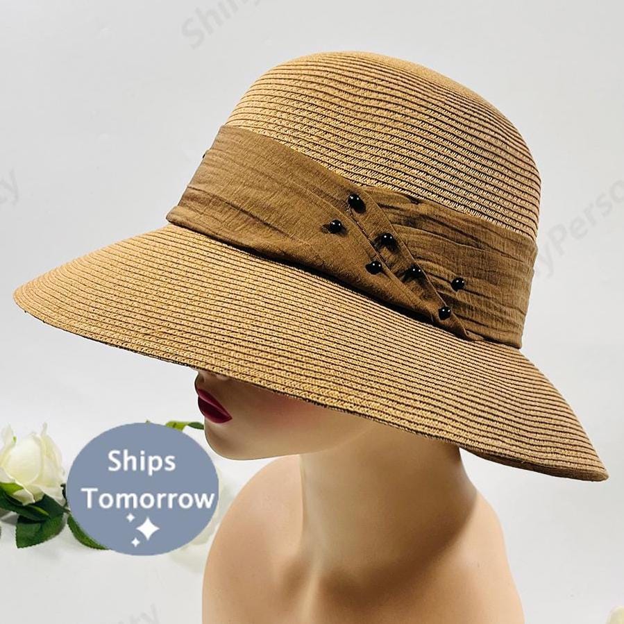Hepburn Wind Ladies Sun Hat / Beach Hat / Sunscreen Sun Hat / Beach Big Eaves Hat / Sun Hats For Women/ Visor Hats For Women/ To Her Gift