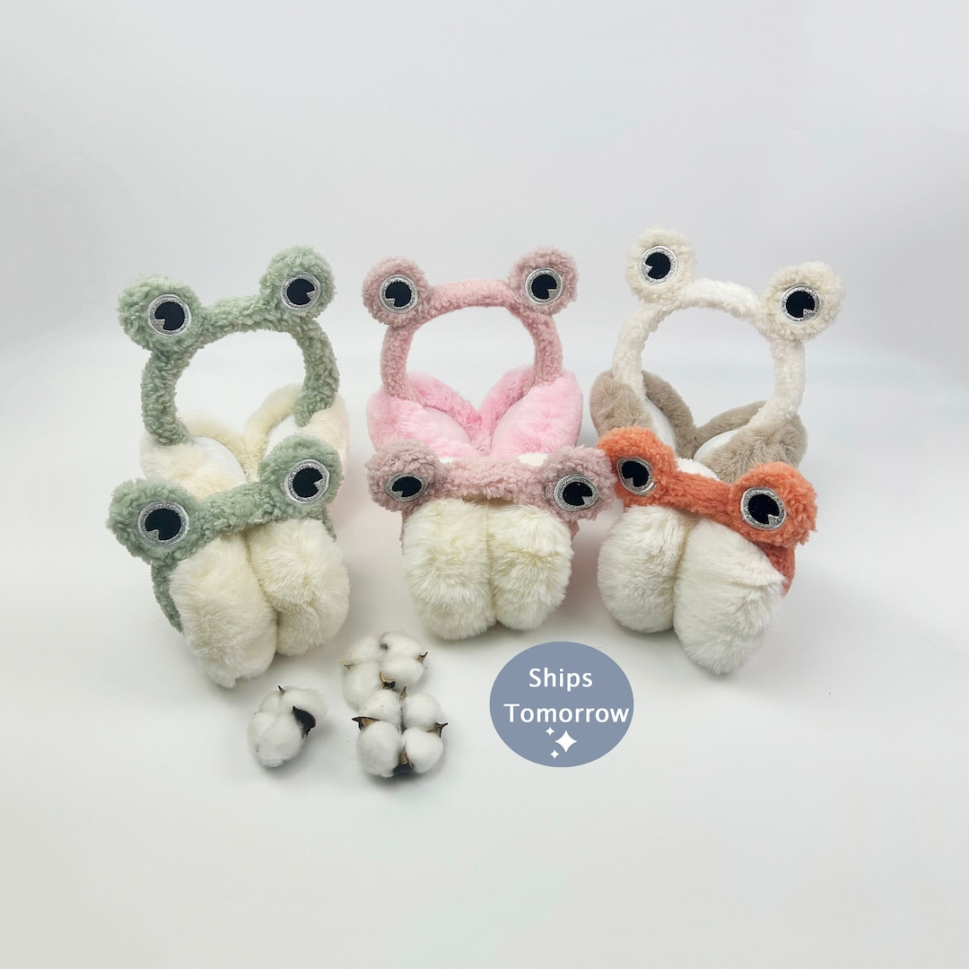 Cute Little Frog Earmuffs/ Foldable Earmuffs/ Gifts for Girlfriends