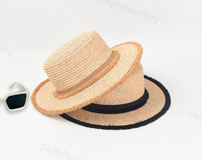 Fame Fight Through It Lace Detail Straw Braided Fashion Sun Hat