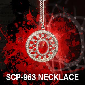 Handmade SCP-963-1 Dr. Bright Cosplay Necklace – SCP 963 Cosplay Pendant – SCP Foundation Necklace scp Coustume